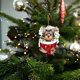 thumbnail image 4 of Colgante de árbol de Navidad con forma de perro navideño Fiudx decoración para regalo de vacaciones, 4 of 4