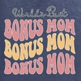 thumbnail image 5 of Wild Bobby, World's Best Bonus Mom Mother's Day Unisex Crewneck Sweatshirt, Vintage Heather Navy, 3X-Large, 5 of 6