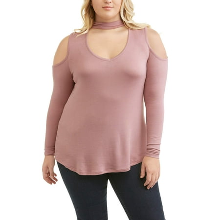 Juniors' Plus Choker Tunic