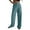Green, variant on Qxiansh Women's Athletic Joggers Lounge Pants Casual Loose Solid Color Ribbed Elastic Waist Wide Leg Pants for Women