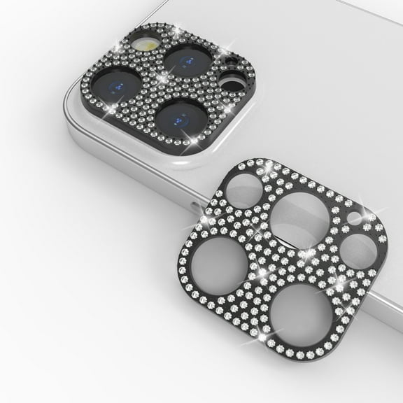 Camera Lens Protector Designed For iPhone 12 Pro Black Diamond