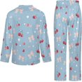 thumbnail image 6 of Top-kevin Christmas Deer Trees Bows Women's Long-Sleeve Shirt And Full-Length Bottom Pajama Set, 6 of 12