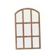 thumbnail image 5 of Espejo de panel de ventana arqueado,Espejo de pared de rejilla,Decoración de pared Espejo de pared arqueado con marco de madera para apartamento de Marrón, 5 of 9