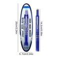 thumbnail image 6 of Fountain Pen Retractable: 0.38mm Blue&black Ink Transparent Barrel Includes 5 Refillable Ink Cartridges, Medium Nib Transparent Barrel for Smooth Writing No Leaking Green Pens & Blue Ink, 6 of 6