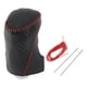 thumbnail image 1 of Cubierta de pomo de cambio Unique Bargains para Chevrolet Malibu 2016-2020, protector de manija de cambio de palanca antideslizante de cuero sintético, 1 Pc fibra de carbono negra negro rojo, 1 of 1