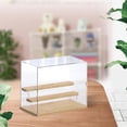 thumbnail image 4 of Vitrina vertical CUTICAT acrílico transparente estantes de acrílico a prueba de polvo 3 capas, 4 of 7