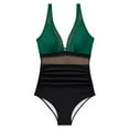 thumbnail image 4 of Yghzkop Tankini Swimsuits for Women 2025 One Piece Swimsuit for Women Tummy Control Bathing Suits Sexy Modest Full Coverage Keyhole Swimwear, 4 of 7