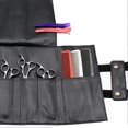 thumbnail image 4 of Barber Equipment Foldable Hairdresser Utility Belt for Hairdressing Trips and Outdoor Work Pu Black with Storage Function 1Pack, 4 of 5