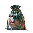 thumbnail image 3 of DAMAI 35 Pcs Christmas Drawstring Gift Bags, 20 Inch Christmas Drawstring Bundle Pocket Candy Bag, Holiday Bags with Colorful Drawstrings for Xmas Party Favors, 3 of 9
