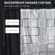 thumbnail image 2 of Cortina de ducha impermeable con 12 ganchos para baño y aseo, 2 of 8