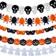 thumbnail image 3 of Gwong Decoración hogareña 300 cm Halloween Pumpkin Spider Bat Ghost Bunting Banner Garland Decoración de fiesta Gwong 21036866, 3 of 7