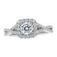 thumbnail image 5 of 14K White Gold 7/8 cttw. Certified Diamonds Round-cut Halo Engagement Ring by Hollywood Hills Jewelers, 5 of 6