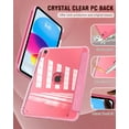 thumbnail image 3 of Case for iPad (A16) 11th Generation 11 Inch 2025, iPad 10th Generation Case 10.9 Inch 2022 with Pencil Holder,Slim Protective Cover with Clear Back Shell,Auto Wake/Sleep, Glitter Watermelon Red, 3 of 17