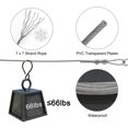 thumbnail image 3 of CHUANK 20ft Stainless Steel Clotheslines  Heavy Duty Windproof Clothes Rope Cable Non-Slip, 3 of 5