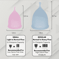 thumbnail image 7 of Baychester Reusable Menstrual Cup Set Medical Grade Silicone Period Cups 12-Hour Protection Includes 1 Large & 1 Medium, 7 of 7
