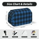 thumbnail image 5 of Disketp Blue Black Plaid Estuche de Lápices de Doble Capa con Tapa Abatible y Cremallera, Organizador Escolar para Adolescentes y Adultos, 5 of 7