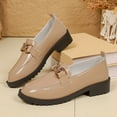 thumbnail image 4 of Wowcloth British Style Loafers for Women – Comfortable Round Toe with Low Block Heel for Casual Versatile Autumn Winter Wear, 4 of 9