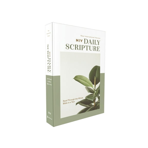 Pre-Owned Niv, Daily Scripture, Paperback, White/Sage, Comfort Print: 365 Days to Read Through the Whole Bible in a Year (Paperback) 0310462207 9780310462200