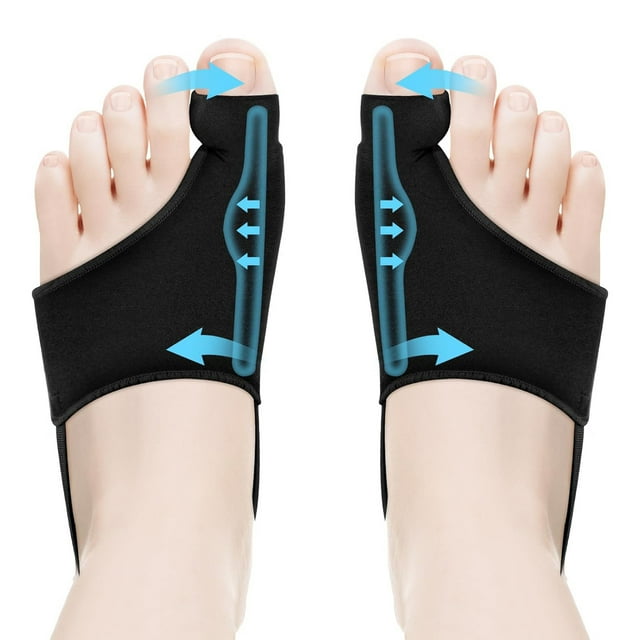 Separador de Dedos, Corrector de Juanetes, Férula de Alineación con Correa Ajustable para Hallux Valgus, Dedos Superpuestos, con Tela Transpirable, Adecuado para Hombres y Mujeres