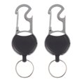 thumbnail image 1 of 2Pcs Practical Retractable Keychain for Outdoor Sports 10.1X3.8X0.8in, 1 of 8