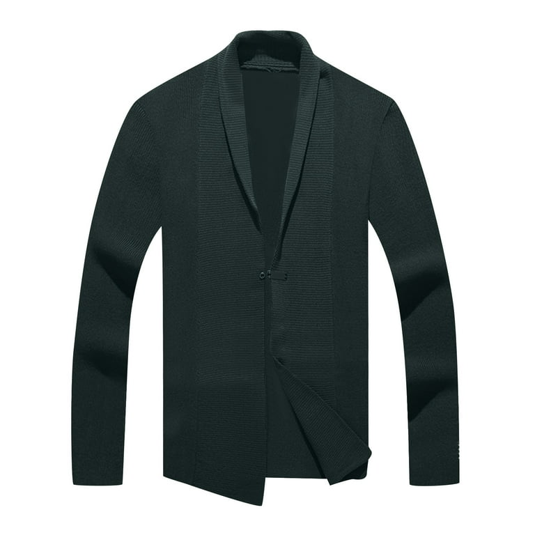 fvwitlyh Cardigan Sweaters for Men Crewneck Sweater for Men Slim Fit Ultra Soft Fitted Cardigan Mens Sweaters Regular or Big Walmart