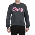 thumbnail image 2 of Wild Bobby, Pray Bubble Letters Inspirational/Christian Unisex Crewneck Graphic Sweatshirt, Charcoal, X-Large, 2 of 6