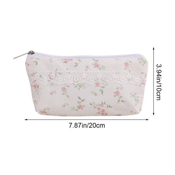 Tunhigl Large Capacity Makeup Bag, Portable Multifunctional Storage Pouch for Daily Travel, 7.87 x 3.94 x 1.97 in