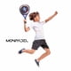 thumbnail image 4 of Raqueta Pala Pádel MonPadel Azul Eva Soft Carbon para Niño Junior Pro, 4 of 6