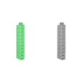 thumbnail image 1 of Organizador Armario 10 Niveles para Organización Y Almacenamiento Ropa () Verde, 1 of 8