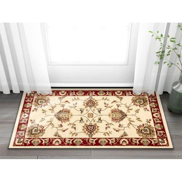 Well Woven Abbasi Ivory Traditional 2 3, Small Area Rugs For Foyer