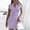 Purple, variant on Azrian Dresses Womens Summer Casual Pullover Solid Short Sleeve Mini Dress