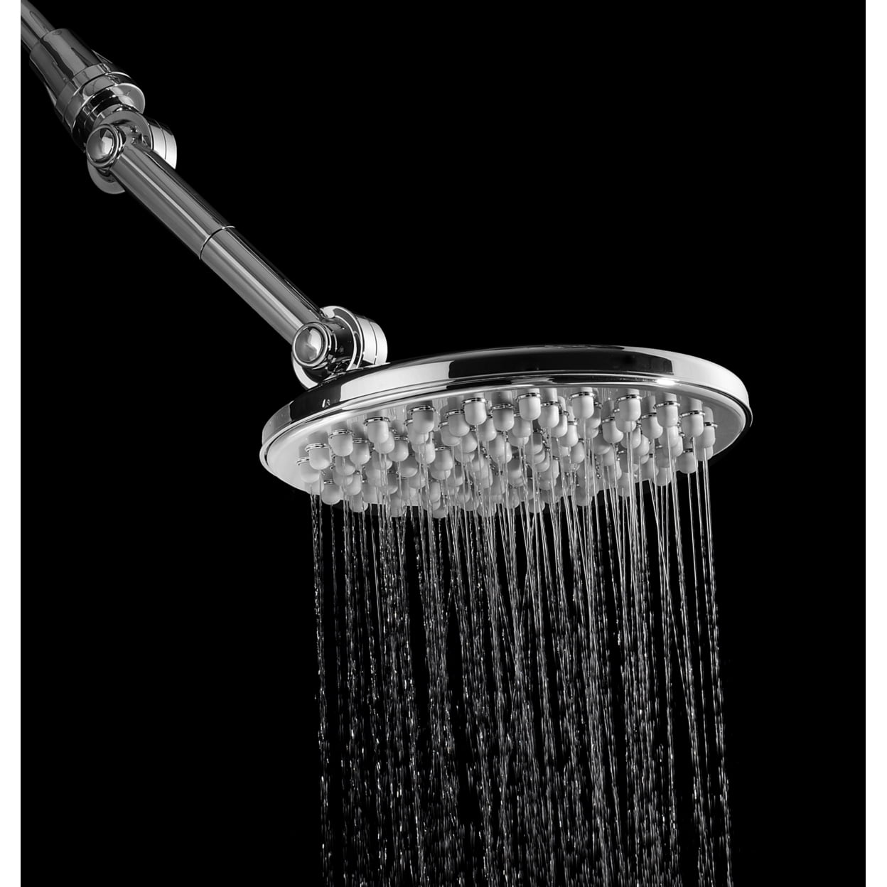 HotelSpa Adjustable Rainfall Shower Head Chrome 9 Inch High Pressure Model 1691