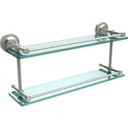 Prestige Regal 22" Double Glass Shelf with Gallery Rail (Build to Order)