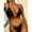 Black, variant on Jacenvly 2024 Plus Size Bikini Swimsuits for Women Soft Women Bikini Chest Pad Without Steel Support Strap Split Swimsuit Beach Two-Piece Suit Multicolor Casual Summer Beach Dresses Black