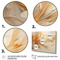 thumbnail image 3 of Designart "Whirling Leaves in Beige and Yellow I" Abstract Botanicals Floater Framed Canvas Art Print, 3 of 7