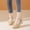 #0061-Yellow, variant on Xucatan Women's Closed Toe Wedge Sandals, Breathable Canvas Upper with Espadrille Sole, Buckle Strap Comfortable Platform Slides, Versatile Casual Holiday Style Gift