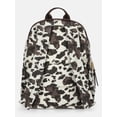 thumbnail image 2 of Madden NYC Women's Dome Backpack with Charm Chain Accent, Cow Print, 2 of 6