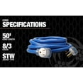 thumbnail image 4 of Coleman Cable 172-019228806 Rallonges Soudeuse 2.3 Stw, 50 Pieds, 4 of 8