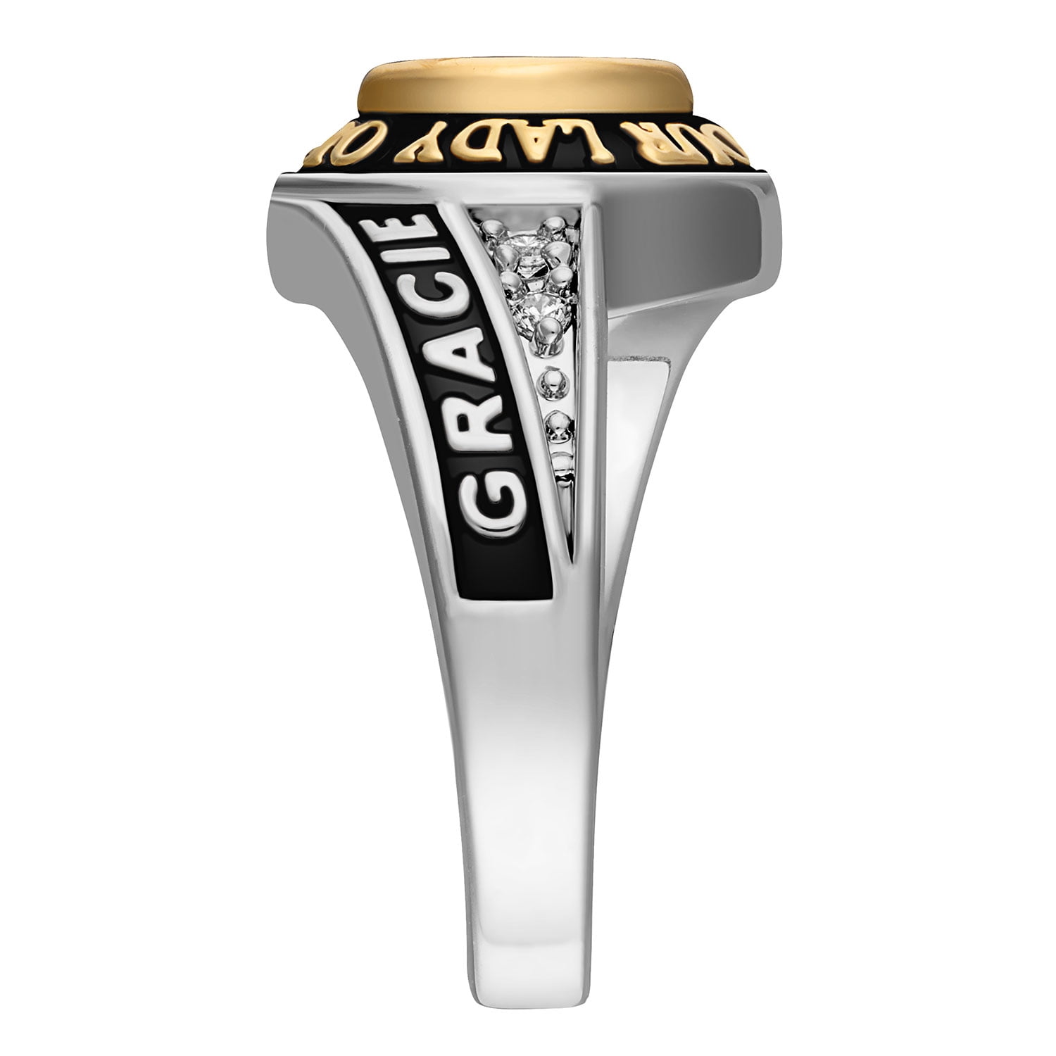 Order Now for 2025 Graduation, Freestyle Women's Marquise Birthstone Class Ring Sterling Silver, Personalized, High School or College Graduation