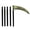 E, variant on Nnndbs Halloween Grim Reaper Scythe Prop, 32 Inch Lightweight Plastic Sickle Toy for Cosplay Costume Party Décor and Events