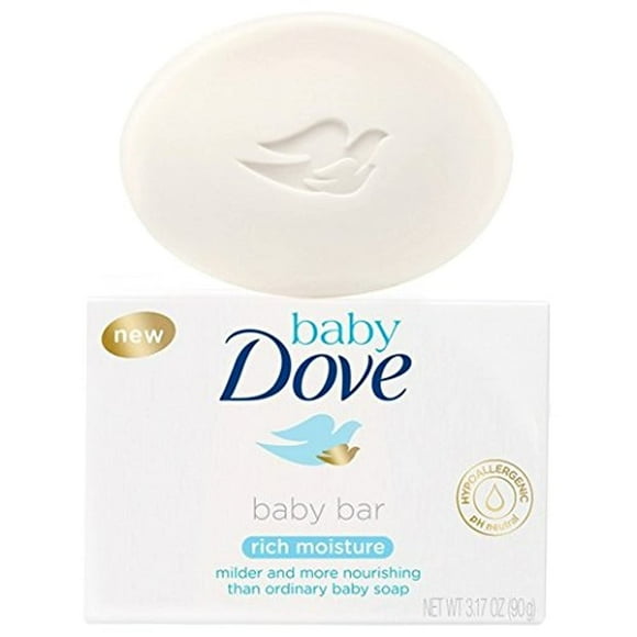 Dove Baby Barra de Jabón Hidratante Suave 90g Hipoalergénica