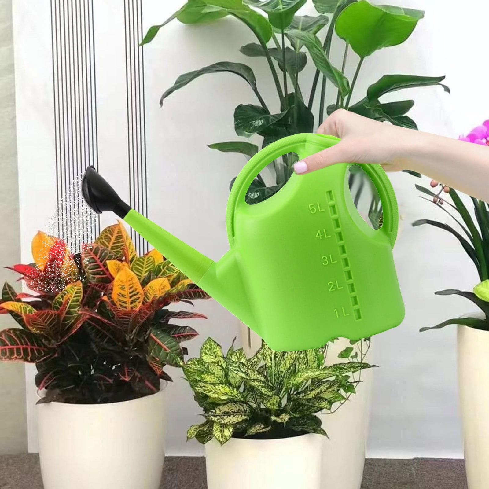 2 Gallon Watering Can for Outdoor & Indoor - Large Garden Watering Can with Detachable Long Spout, Comfortable Handle, Ideal for Flowers, Gardens, and Houseplants