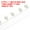 White, variant on Uxcell 5 Yard 8mm OD 1.06" Wide Faux Pearl Lace Ribbon White 5Pack