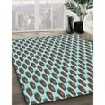 thumbnail image 2 of Ahgly Company Indoor Round Patterned Blue Lagoon Blue Area Rugs, 6' Round, 2 of 6