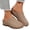 Khaki, variant on HTHLVMD Retro Leather Shoes, Slip On Shoes for Woman, Women's Embossed Mules, Closed Toe Slip On Shoes, Closed Toe Clogs for Women Slip-On Mules: Comfortable Women's Mule & Clog, Light Brown 9