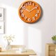 thumbnail image 5 of Reloj de pared silencioso de cuarzo for el hogar, sala de estar, reloj de pared redondo naranja simple, adecuado for sala de estar, estudio, oficina, 5 of 5
