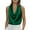 Green, variant on Women's Satin Cowl Neck Blouse Elegant Sleeveless Business Casual Tank Top Tshirts Summer Solid Color Office Work Shirts