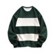 thumbnail image 1 of Sudadera sin capucha para hombre, cuello redondo, rayas, fácil de llevar, informal, de moda, de manga larga, sin gorro, sudadera de poliéster para hombre, 1 of 2
