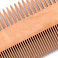 thumbnail image 3 of Peine para peinar barba ANGGREK de madera de peral con bolsa de almacenamiento, 3 of 7