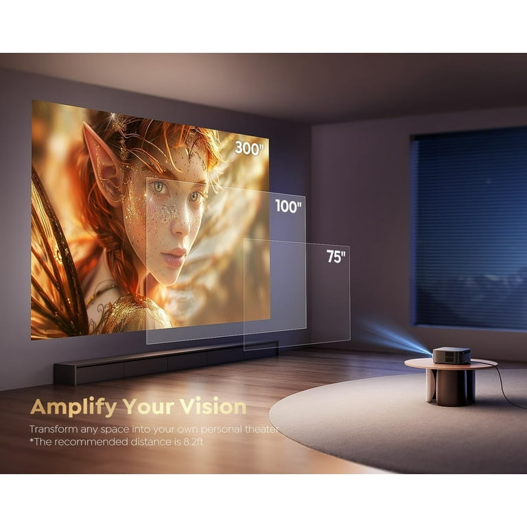 PUTRIMS プロジェクター本体 Amazon.com: [Electric Focus & Auto Keystone] Mini Projector with
